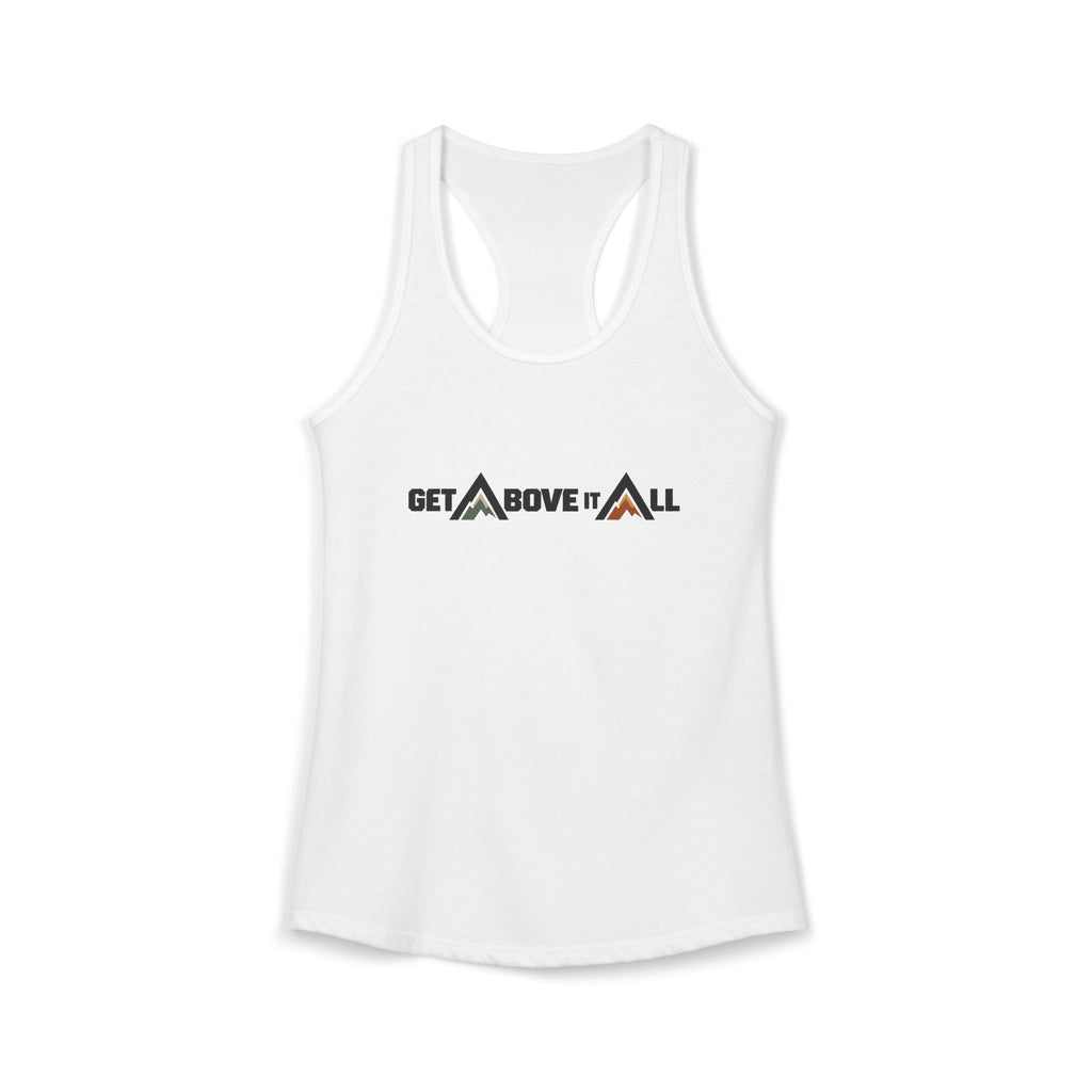 Women's Racerback Tank - Mountain Wordmark
