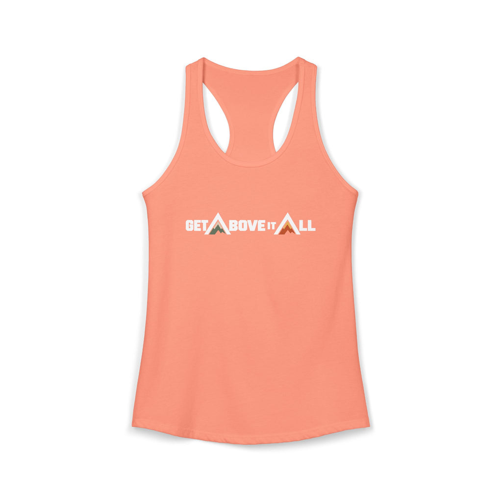 Women's Racerback Tank - Mountain Wordmark