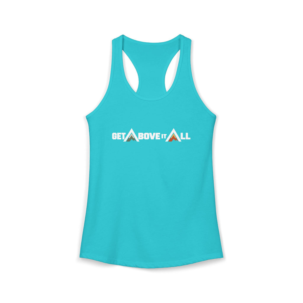 Women's Racerback Tank - Mountain Wordmark