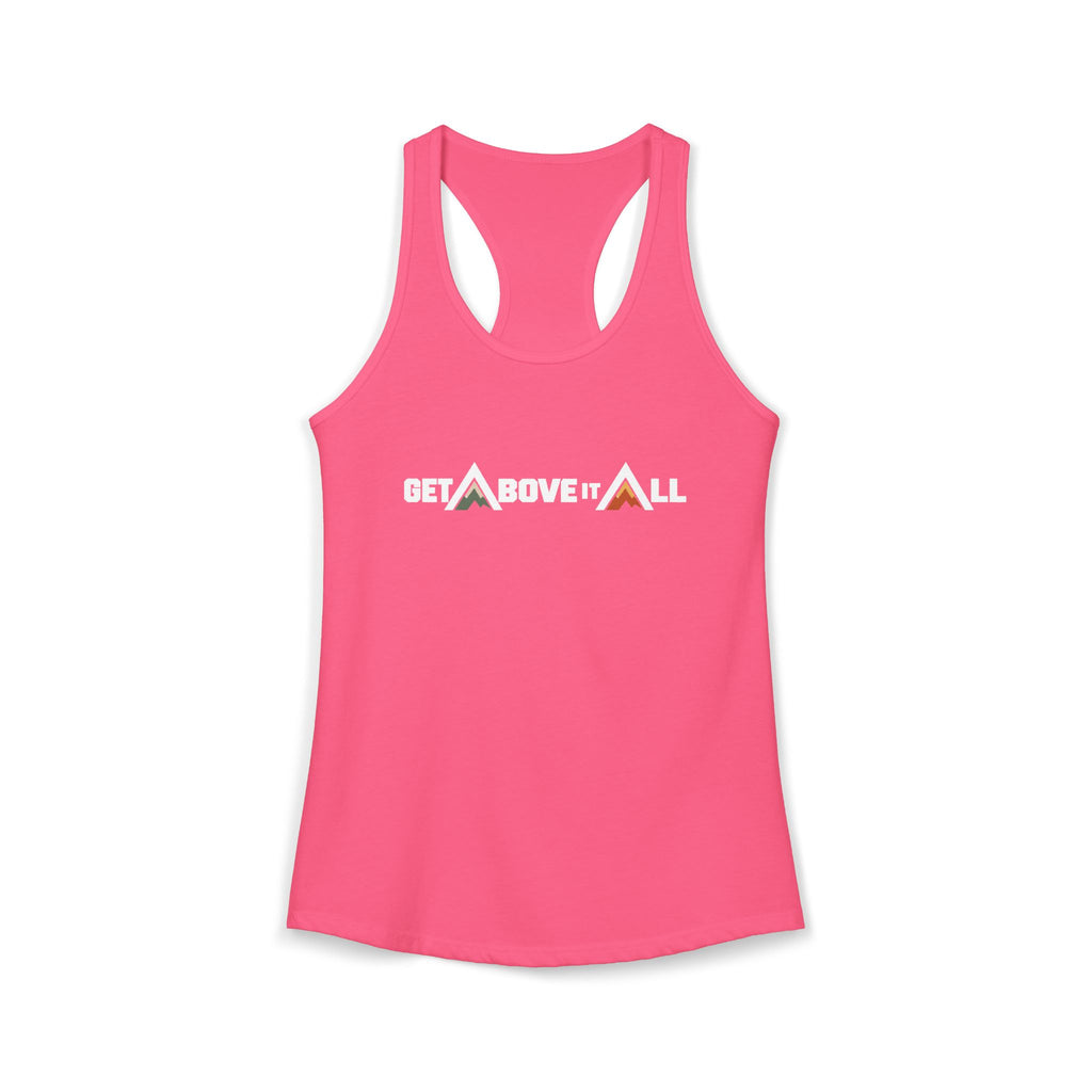 Women's Racerback Tank - Mountain Wordmark