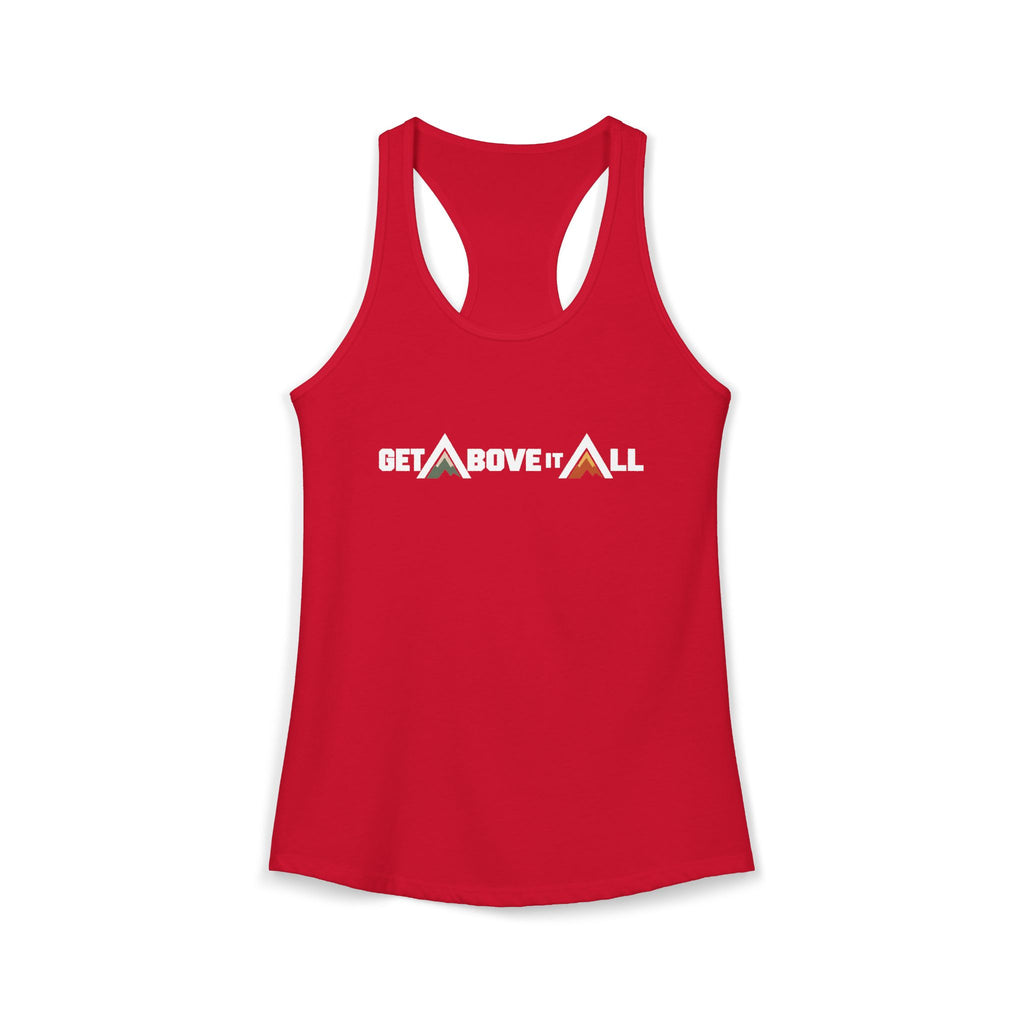 Women's Racerback Tank - Mountain Wordmark