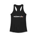 Women's Racerback Tank - Mountain Wordmark