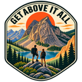Get Above it All Outdoor Sticker - Free U.S. Shipping
